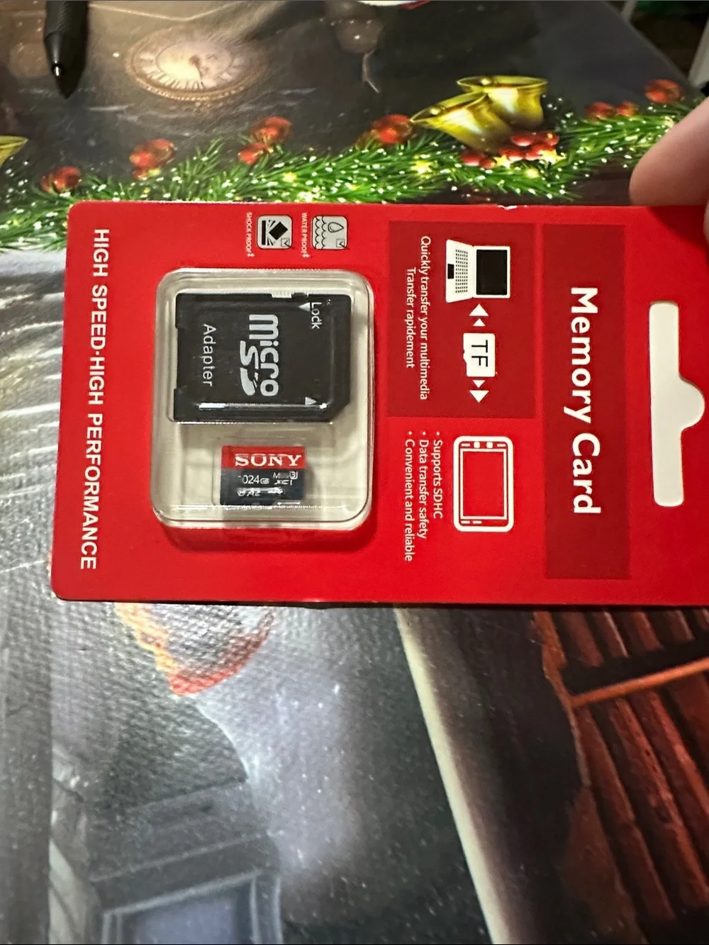 Sony MicroSD Memory Card with Adapter - Red Packaging